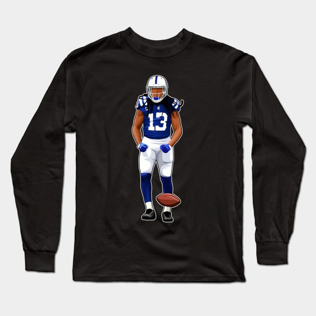 TY Hilton #13 Celebrates Firstdown Long Sleeve T-Shirt by GuardWall17